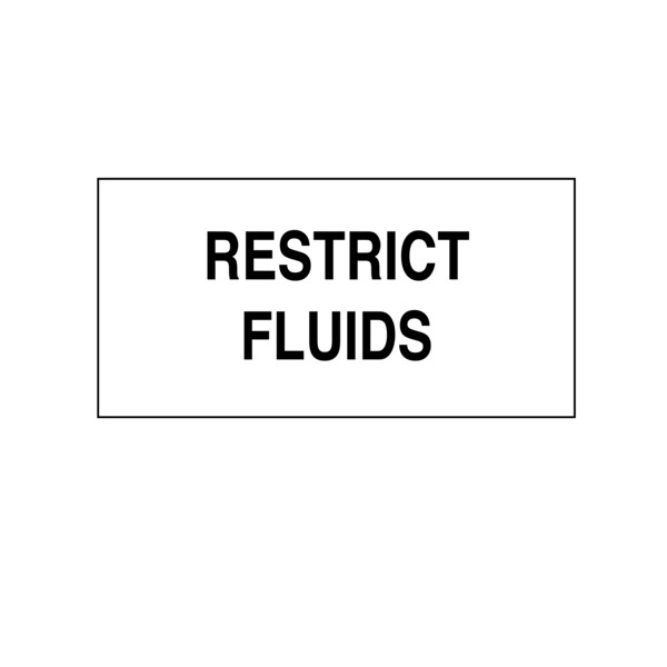 Printed Chart Tape - Restrict Fluids